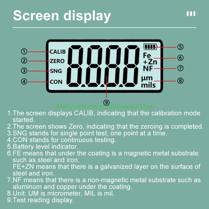 97QB Магнитная автомобильная толщина краски.
97QB Магнитная автомобильная толщина краски.