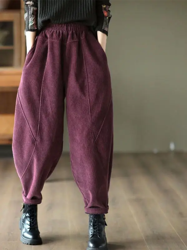 Women's Casual Wide Leg Pants Thickened Harlan Style High Waist Long Trousers Versatile plus Size Slimming Effect Autumn Winter
Women's Casual Wide Leg Pants Thickened Harlan Style High Waist Long Trousers Versatile plus Size Slimming Effect Autumn Winter