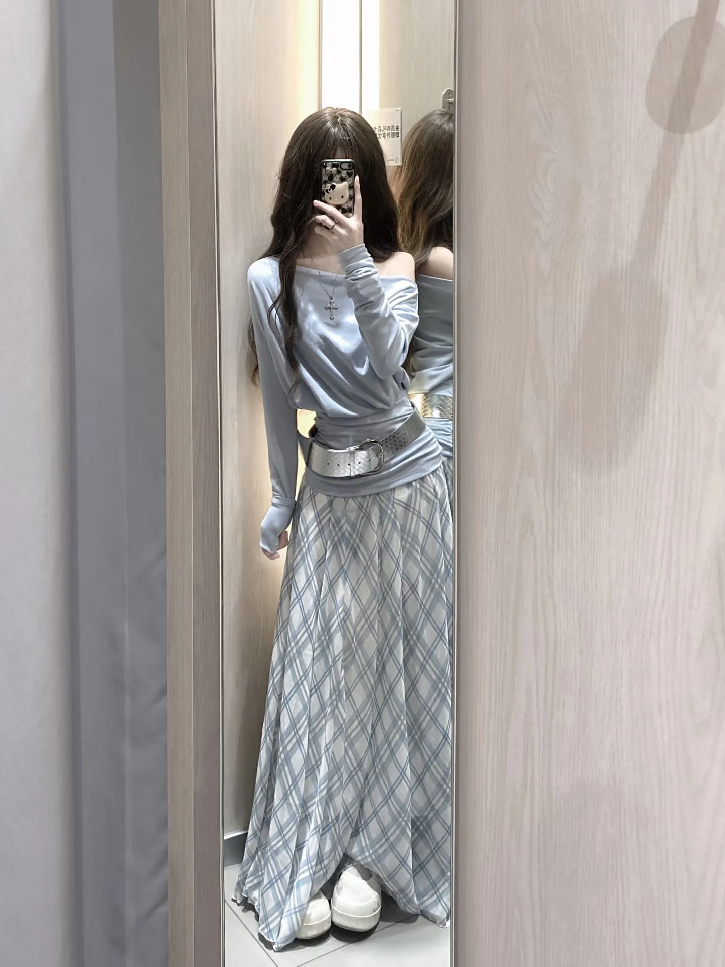 Spring 2026 Women's Korean Style Checkered Skirt And Sleeveless Top Set High Waist Breathable Polyester Casual Fashion
Spring 2026 Women's Korean Style Checkered Skirt And Sleeveless Top Set High Waist Breathable Polyester Casual Fashion