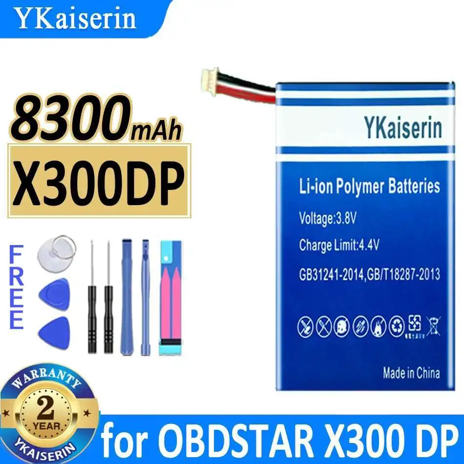 Automotive Diagnostic Equipment Battery 8300mAh For Obdstar X300 DP X300DP PAD2 Automotive Diagnostic Equipment Tester
Automotive Diagnostic Equipment Battery 8300mAh For Obdstar X300 DP X300DP PAD2 Automotive Diagnostic Equipment Tester