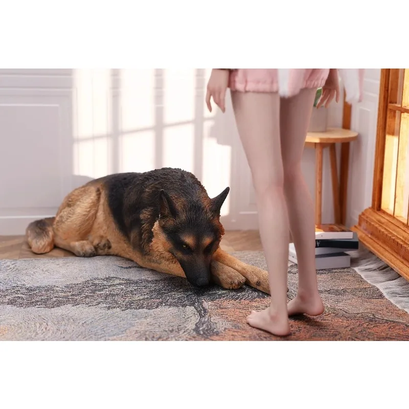 JXK 1/6 Scale Lifelike Resin Lying Posture German Shepherd Dog Animal Model for 12inch Action Figures Desktop Decoration
JXK 1/6 Scale Lifelike Resin Lying Posture German Shepherd Dog Animal Model for 12inch Action Figures Desktop Decoration