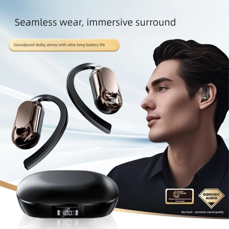 Bluetooth 5.3 Earphones True Wireless Headphones with Mic Button Control Noise Reduction Earhooks Waterproof Headset for Sports
Bluetooth 5.3 Earphones True Wireless Headphones with Mic Button Control Noise Reduction Earhooks Waterproof Headset for Sports
