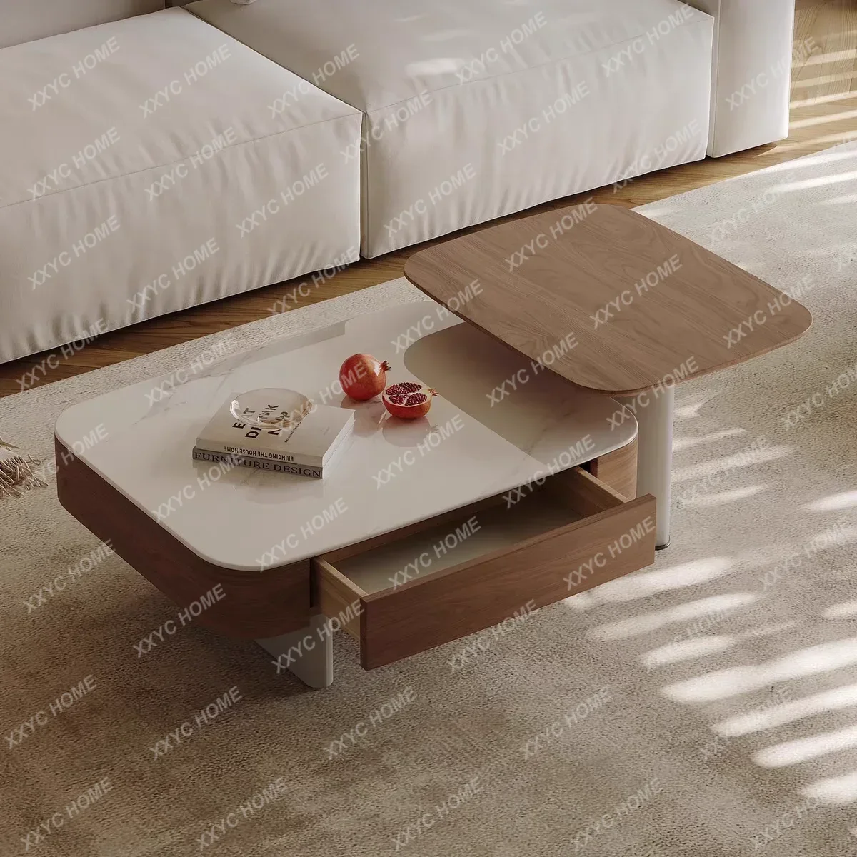 Lifting Microcrystalline Stone Coffee Table Household Living Room Storage Walnut Leather Small Apartment Living Room Modern
Lifting Microcrystalline Stone Coffee Table Household Living Room Storage Walnut Leather Small Apartment Living Room Modern