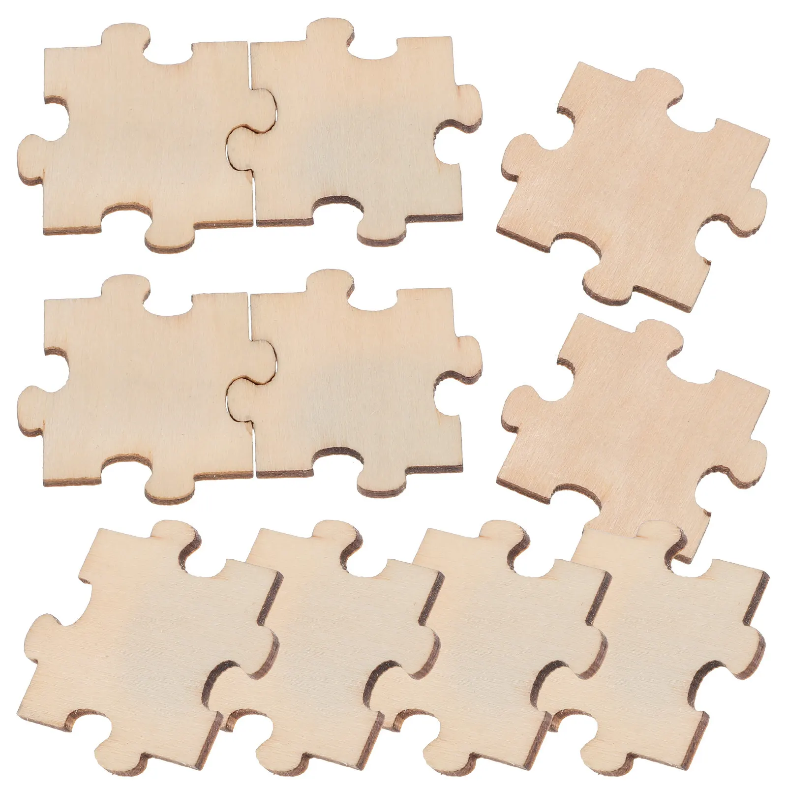 100Pcs Blank Wooden Puzzle Pieces Unfinished Smooth Surface DIY Craft Supplies for Art Painting Engraving Classroom Projects
100Pcs Blank Wooden Puzzle Pieces Unfinished Smooth Surface DIY Craft Supplies for Art Painting Engraving Classroom Projects