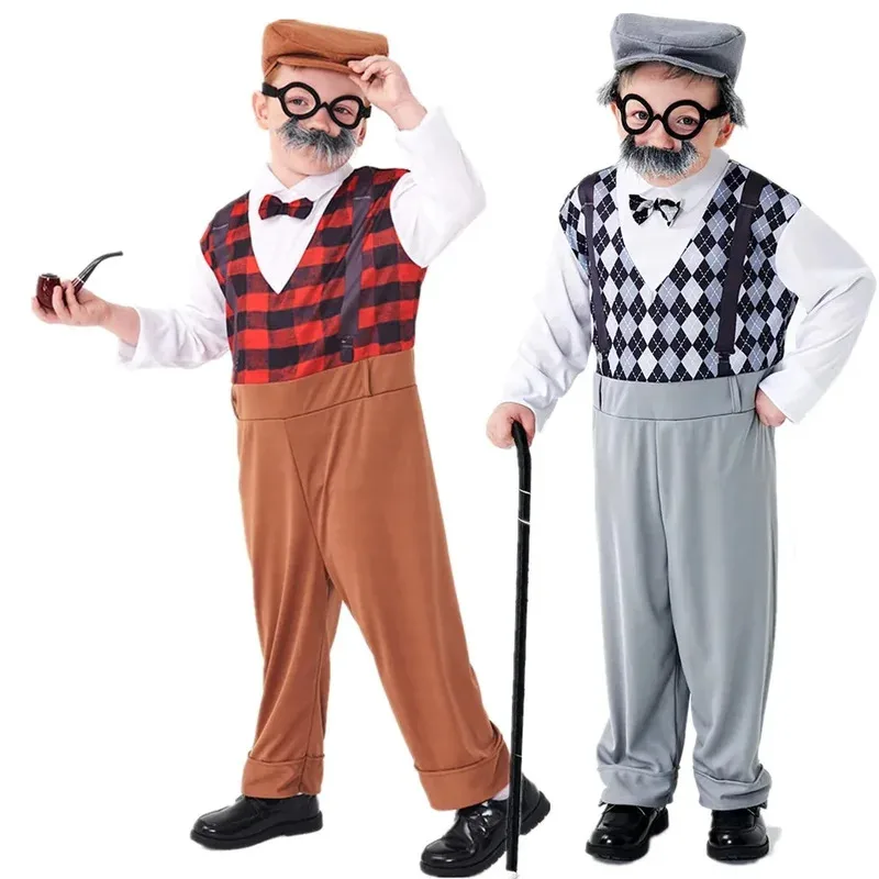 Halloween Centenarian Cosplay Costume Kids 61 Stage Play Performance Accessories Including Hat Glasses Beard Clothes
Halloween Centenarian Cosplay Costume Kids 61 Stage Play Performance Accessories Including Hat Glasses Beard Clothes