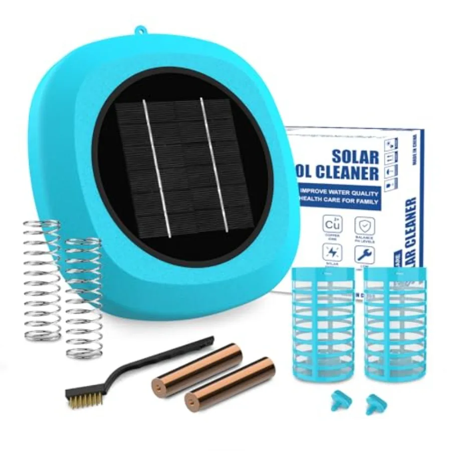 Solar Pool Cleaner for inground above ground ponds: copper anode floating purifier, red, reduces 85 chlorine, fits up to 35, 00
Solar Pool Cleaner for inground above ground ponds: copper anode floating purifier, red, reduces 85 chlorine, fits up to 35, 00