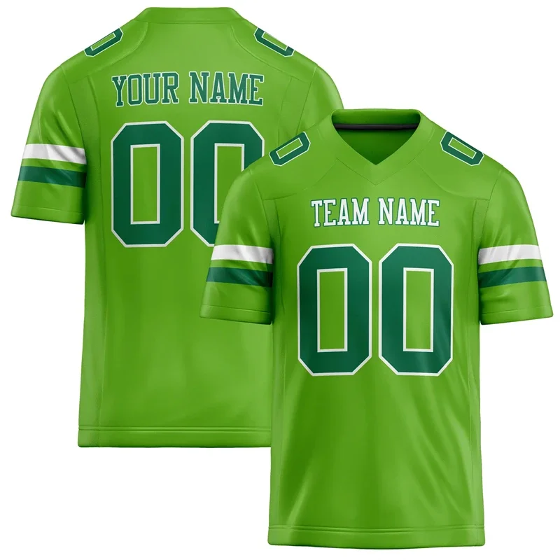 Customized Team Name Number Name Rugby T-shirt Personalized DIY V Neck Neon Green Sports T Shirt Loose Quick Dry Team Uniform
Customized Team Name Number Name Rugby T-shirt Personalized DIY V Neck Neon Green Sports T Shirt Loose Quick Dry Team Uniform