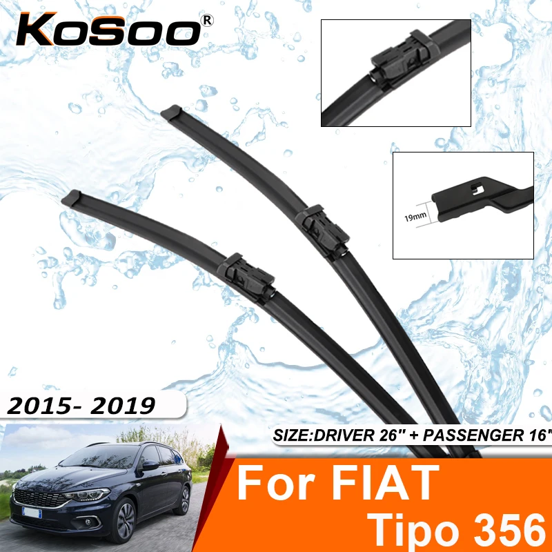 Car Wiper Blade For FIAT Tipo 356 2015-2019 Windshield Rubber Refill Front Window Wiper Accessorie
Car Wiper Blade For FIAT Tipo 356 2015-2019 Windshield Rubber Refill Front Window Wiper Accessorie