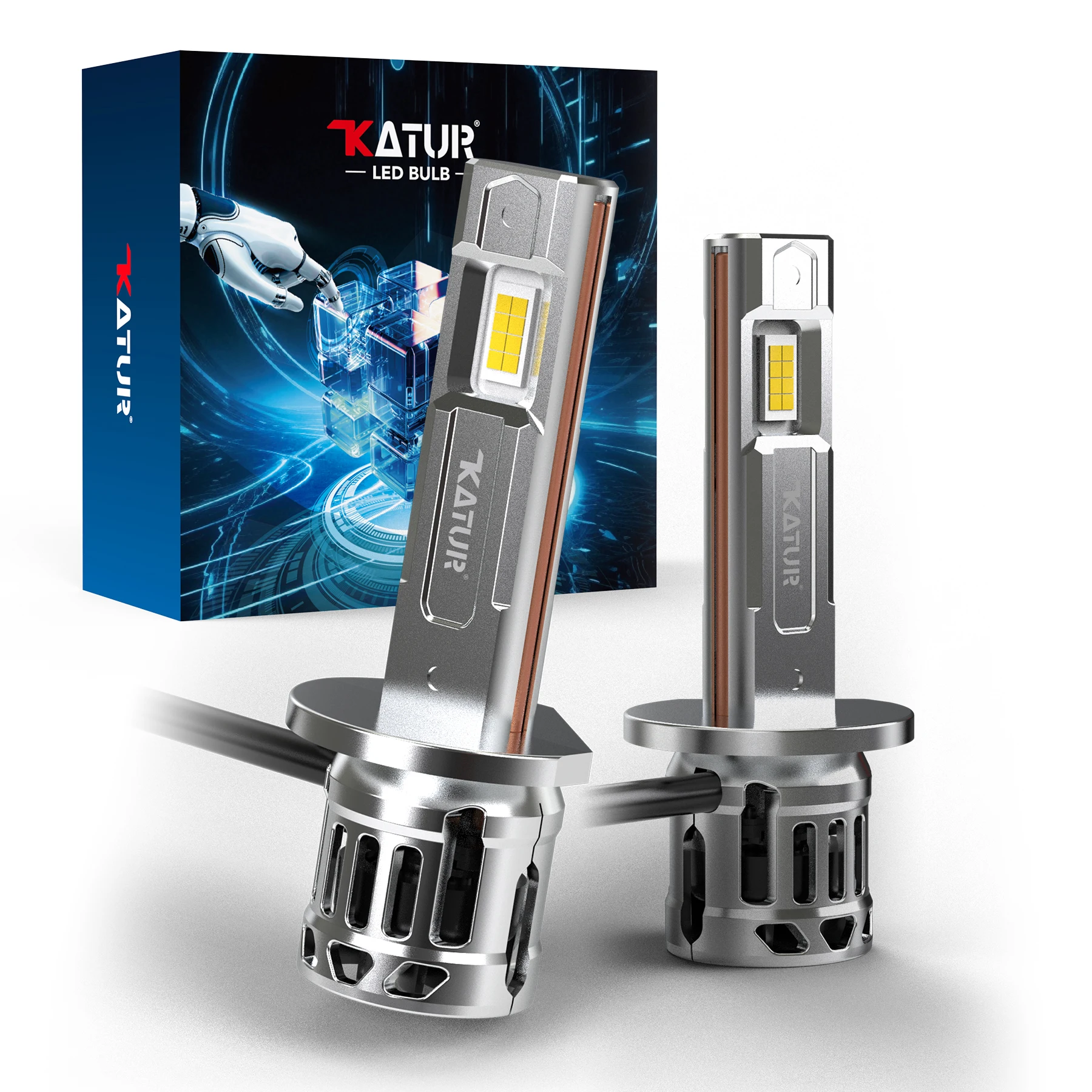 Katur 2pcs H1 Car Led Headlight with Fan Plug and Play 40000Lm Super Led Fog Lamp For Renault Duster 2011~2018 Master 2010~2023
Katur 2pcs H1 Car Led Headlight with Fan Plug and Play 40000Lm Super Led Fog Lamp For Renault Duster 2011~2018 Master 2010~2023