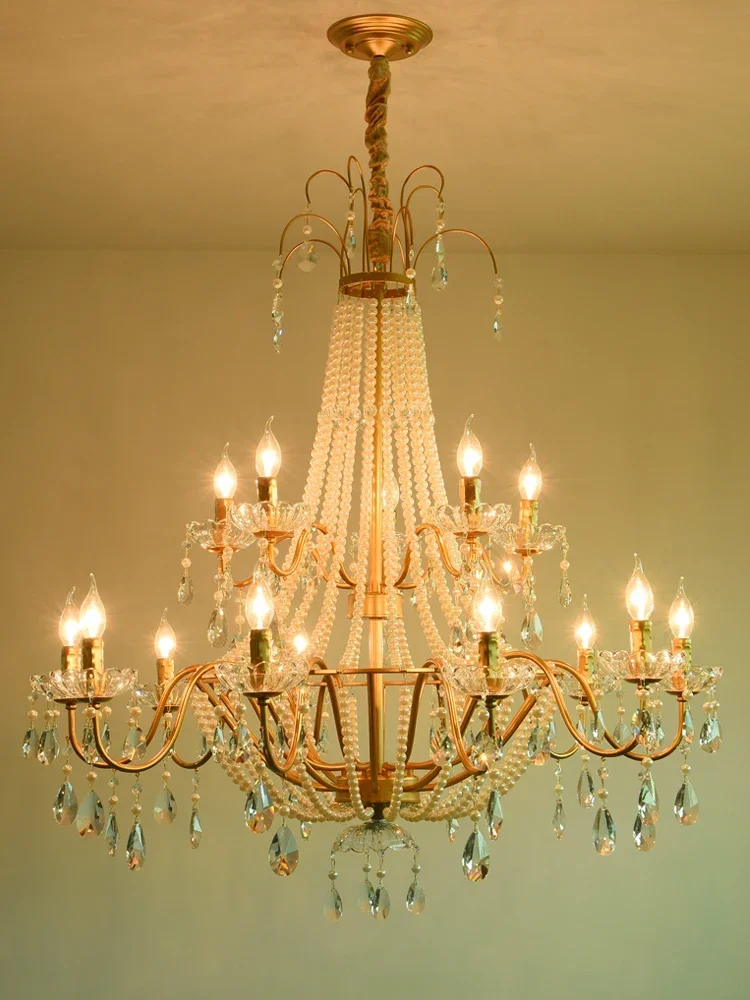 Modern Pearl Crystal Ceiling Chandeliers Light Luxury Living Dining Room Pendant Lamp Home Decor Hanging Light Luster Fixtures
Modern Pearl Crystal Ceiling Chandeliers Light Luxury Living Dining Room Pendant Lamp Home Decor Hanging Light Luster Fixtures