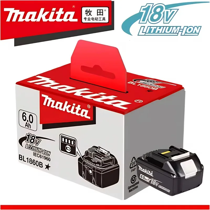100% Original 18V Makita 6Ah Makita Battery BL1840 BL1830B BL1850B BL1850 BL1860 BL1815 Replacement Lithium Battery
100% Original 18V Makita 6Ah Makita Battery BL1840 BL1830B BL1850B BL1850 BL1860 BL1815 Replacement Lithium Battery