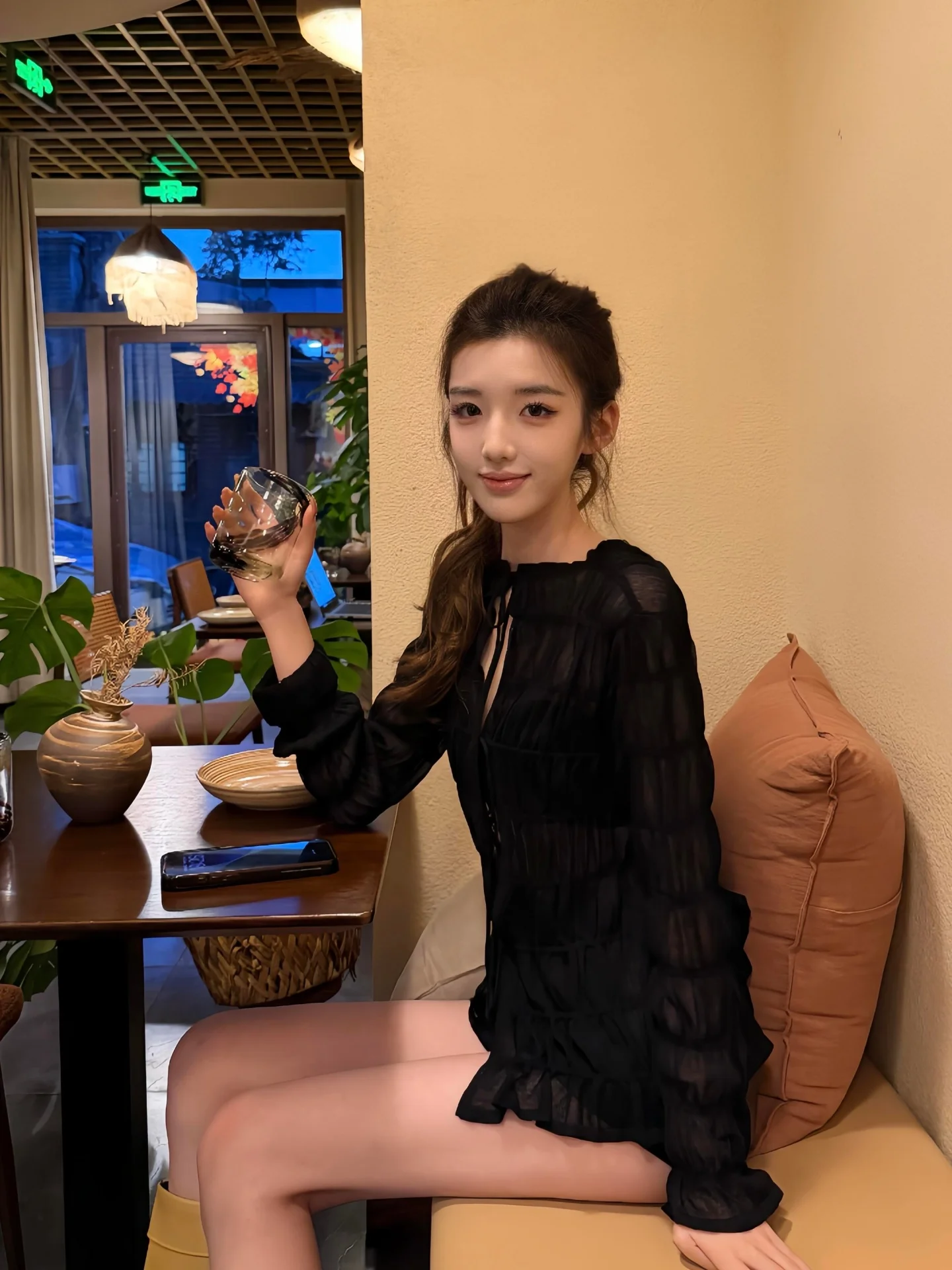 Black Sexy Knitted Open Cardigan Women's Summer Thin Outerwear Unique Hollow out Slimming Sexy Hollow out Belted Top
Black Sexy Knitted Open Cardigan Women's Summer Thin Outerwear Unique Hollow out Slimming Sexy Hollow out Belted Top