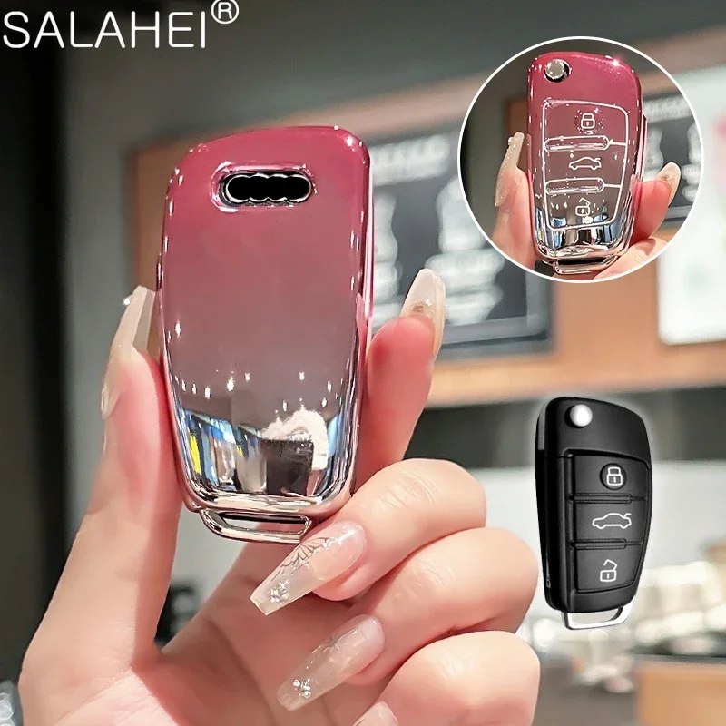 Car Folding Key Full Cover Case for Audi A3 8L 8P A4 B6 B7 B8 A6 C5 C6 4F RS3 Q3 Q7 TT 8L 8V S3 Keychains Shell Auto Accessories
Car Folding Key Full Cover Case for Audi A3 8L 8P A4 B6 B7 B8 A6 C5 C6 4F RS3 Q3 Q7 TT 8L 8V S3 Keychains Shell Auto Accessories