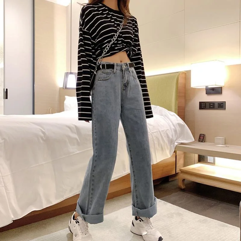 Denim Leg Pants for Women Summer High Waist Style Loose Korean Fashion Pantalon Women Clothing Pants Baggy Jeans
Denim Leg Pants for Women Summer High Waist Style Loose Korean Fashion Pantalon Women Clothing Pants Baggy Jeans