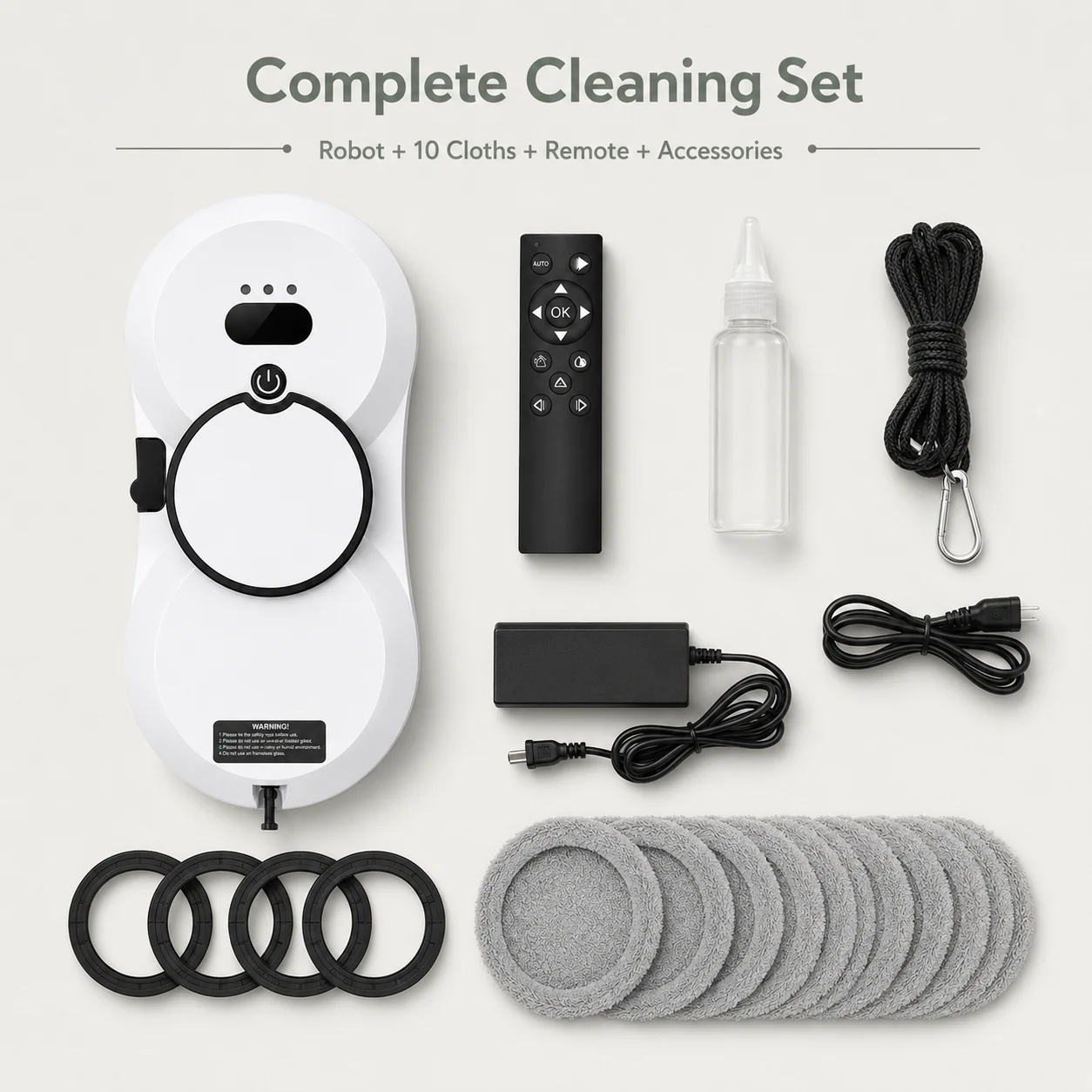 SIHAO Home Intelligent Cleaning Robot with Automatic Water Spraying Function, Anti Drop Magnetic Glass Cleaning Machine
SIHAO Home Intelligent Cleaning Robot with Automatic Water Spraying Function, Anti Drop Magnetic Glass Cleaning Machine