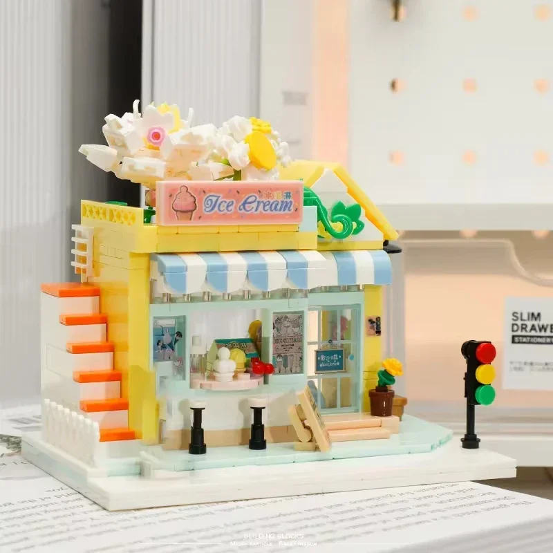 Mini Street Scene Building Blocks Adorable Bakery Cafe Shop Assembly Bricks DIY Model Education Toys Gift for Girls Collectors
Mini Street Scene Building Blocks Adorable Bakery Cafe Shop Assembly Bricks DIY Model Education Toys Gift for Girls Collectors