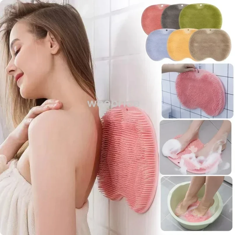 Silicone Rub Back Brush Bathroom Non-slip Wash Foot Pad Massage Shower Mat with Sucker Bath Massage Foot Exfoliating Brush Pad
Silicone Rub Back Brush Bathroom Non-slip Wash Foot Pad Massage Shower Mat with Sucker Bath Massage Foot Exfoliating Brush Pad