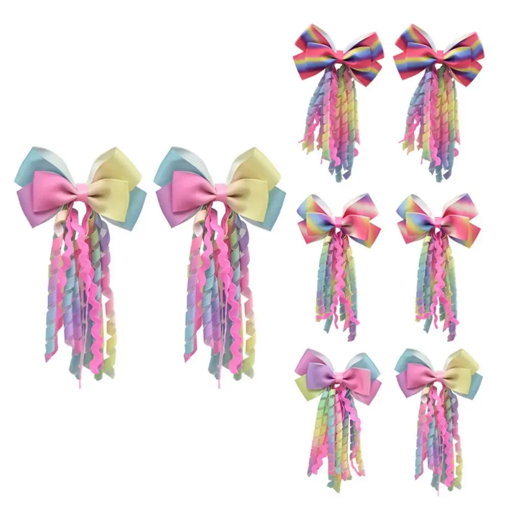 High Quality Colorful Bow Hair Clip Curly Tassel Gifts Girls Headdress Hair Accessories Children Kids
High Quality Colorful Bow Hair Clip Curly Tassel Gifts Girls Headdress Hair Accessories Children Kids