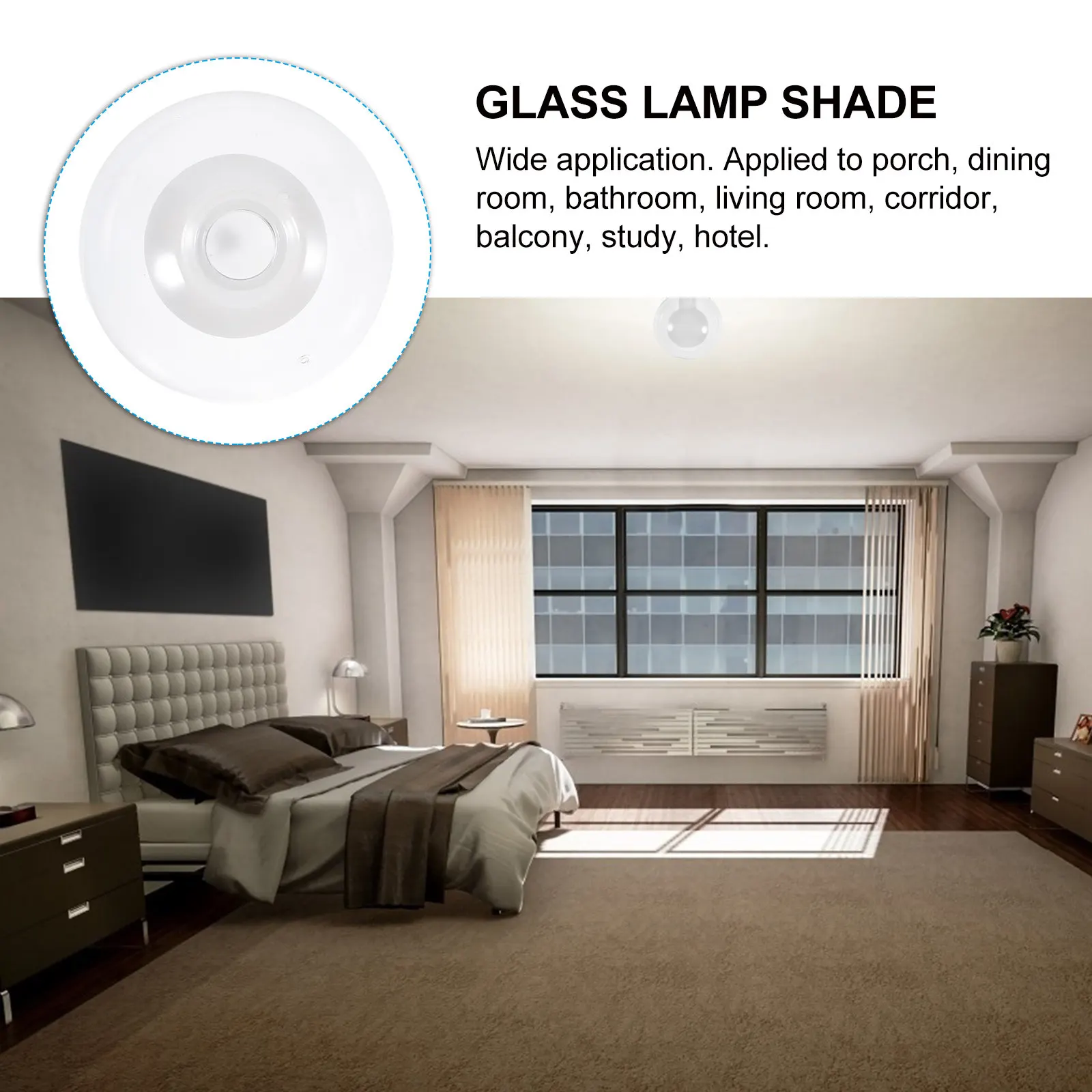 Round Glass Pendant Light Shade Replacement for Ceiling Lamp Decorative Globe Lampshade Smooth Finish Fits Multiple Lighting
Round Glass Pendant Light Shade Replacement for Ceiling Lamp Decorative Globe Lampshade Smooth Finish Fits Multiple Lighting