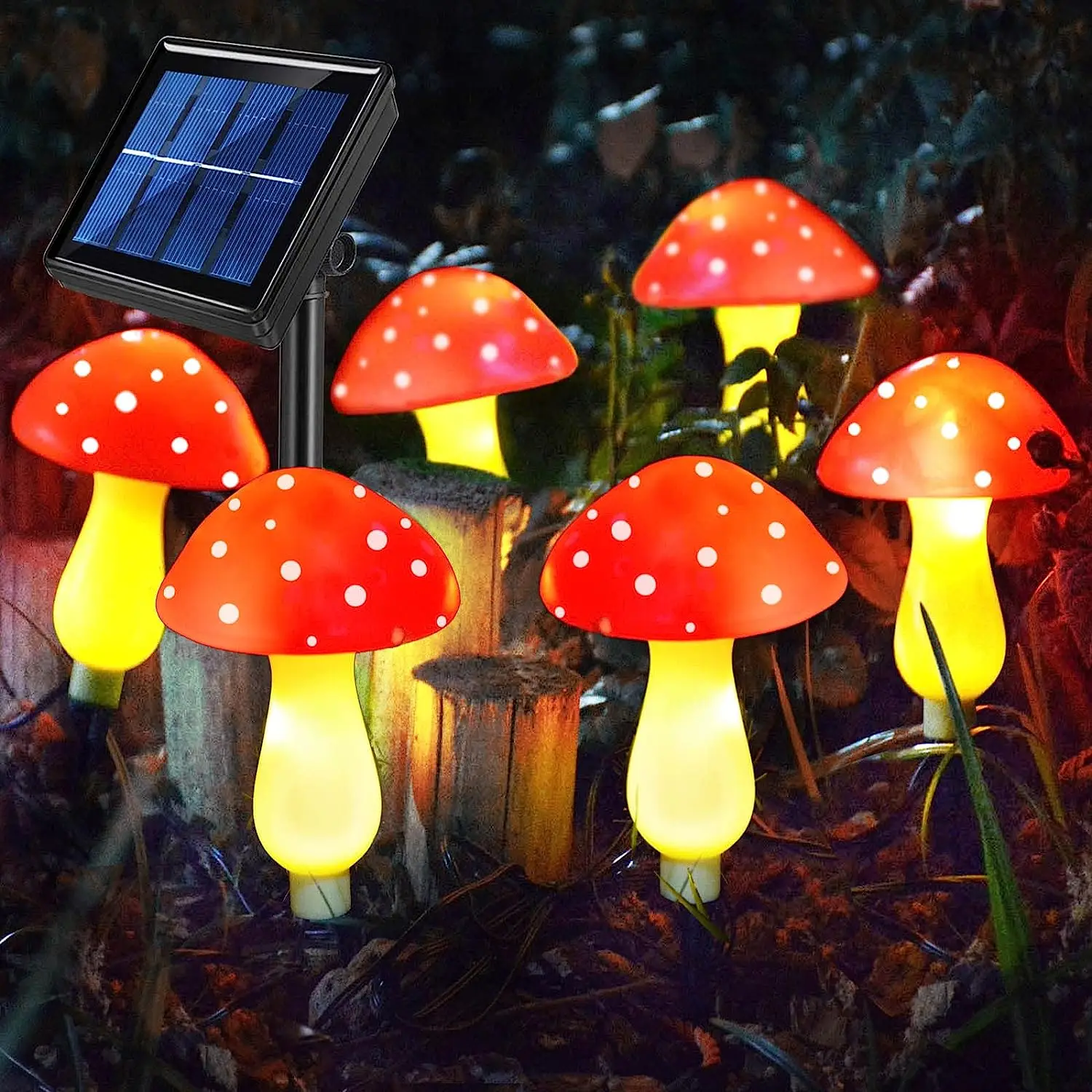 Set of 6 Red Solar Mushroom Light 8 Modes Waterproof Mushroom Solar Garden Light Outdoor for Pathway Landscape Yard Xmas Decor
Set of 6 Red Solar Mushroom Light 8 Modes Waterproof Mushroom Solar Garden Light Outdoor for Pathway Landscape Yard Xmas Decor