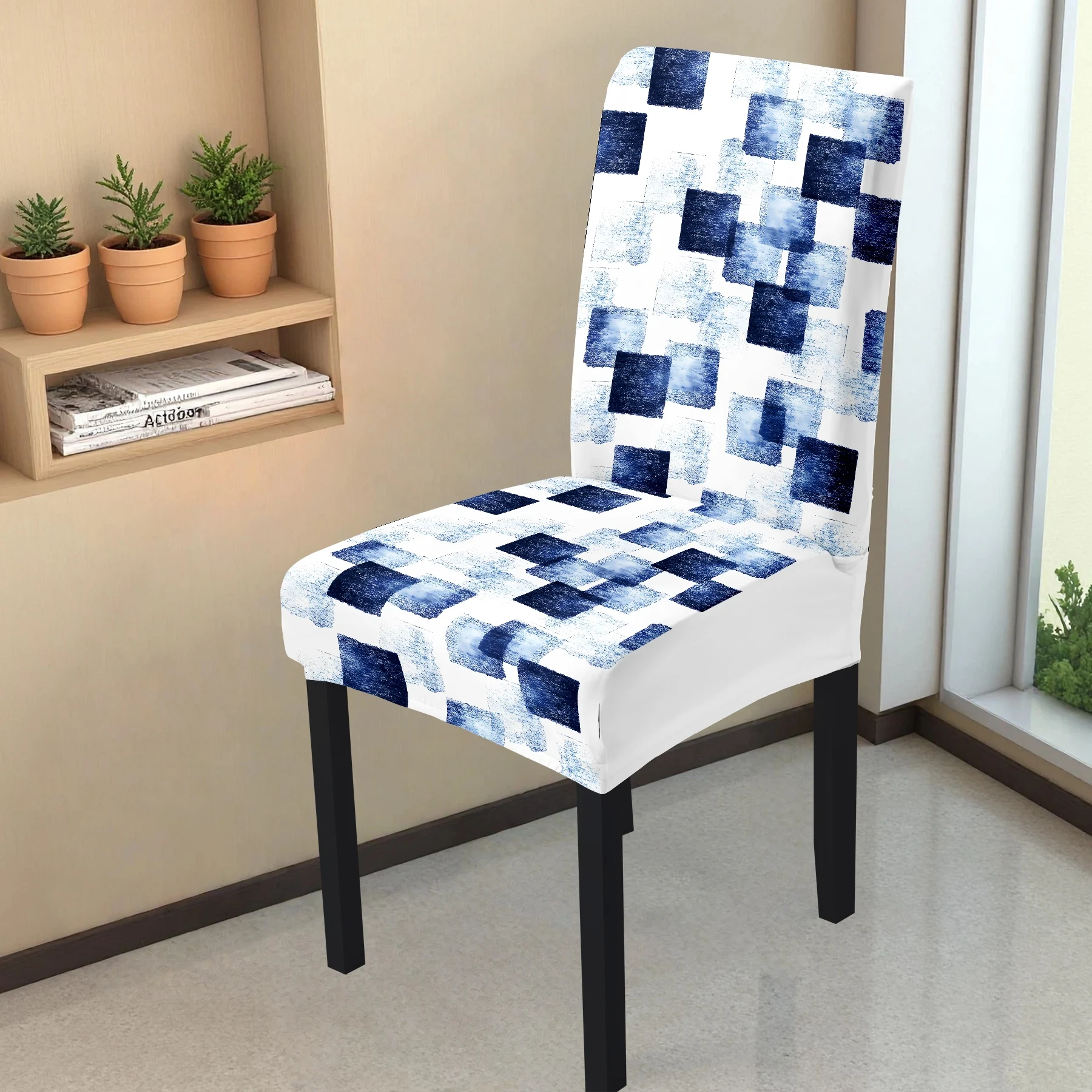 2026 New Stretch Chair Cover, Blue Square Geometric Print, All - inclusive Elastic Chair Slipcover, Washable
2026 New Stretch Chair Cover, Blue Square Geometric Print, All - inclusive Elastic Chair Slipcover, Washable