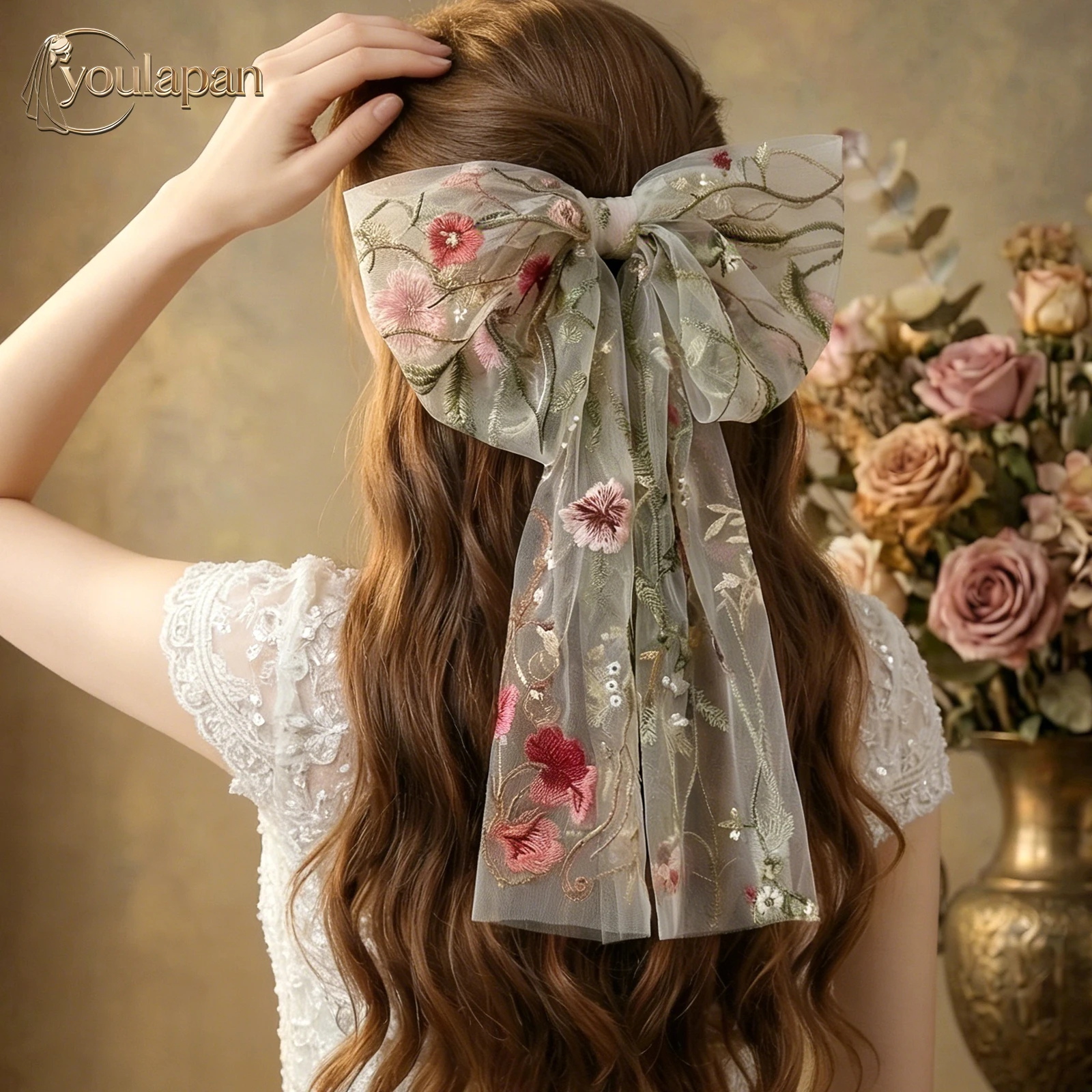 TOPQUEEN Lace Veil Single Layer Bow Bridal Wedding Accessory Boda Accesorios Fiesta Velo Para Primera Comunion Niñas V326
TOPQUEEN Lace Veil Single Layer Bow Bridal Wedding Accessory Boda Accesorios Fiesta Velo Para Primera Comunion Niñas V326