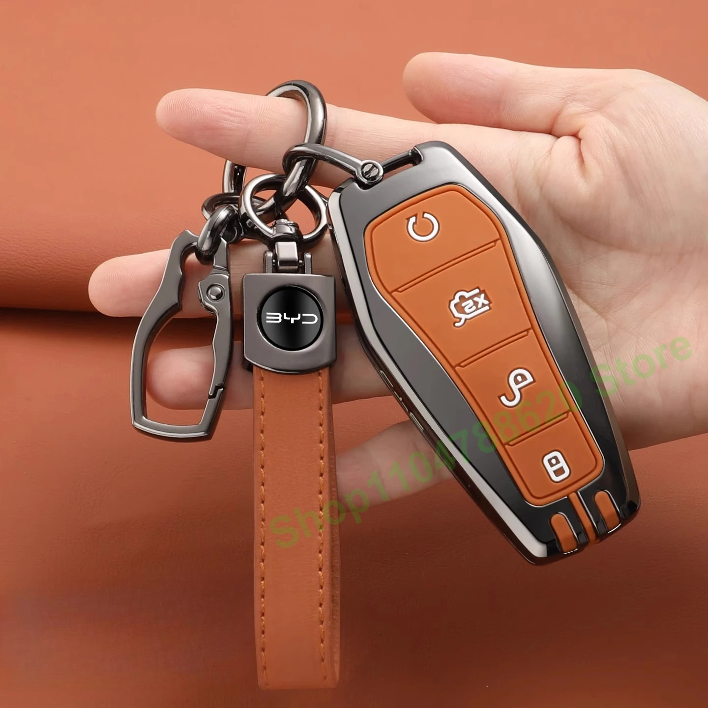 Zinc Alloy Car Remote Control Key Case Protection Shell Keychain for BYD Seagull Yuan Qin Song Plusdmi Han Tang Sea Lion 05 Seal
Zinc Alloy Car Remote Control Key Case Protection Shell Keychain for BYD Seagull Yuan Qin Song Plusdmi Han Tang Sea Lion 05 Seal