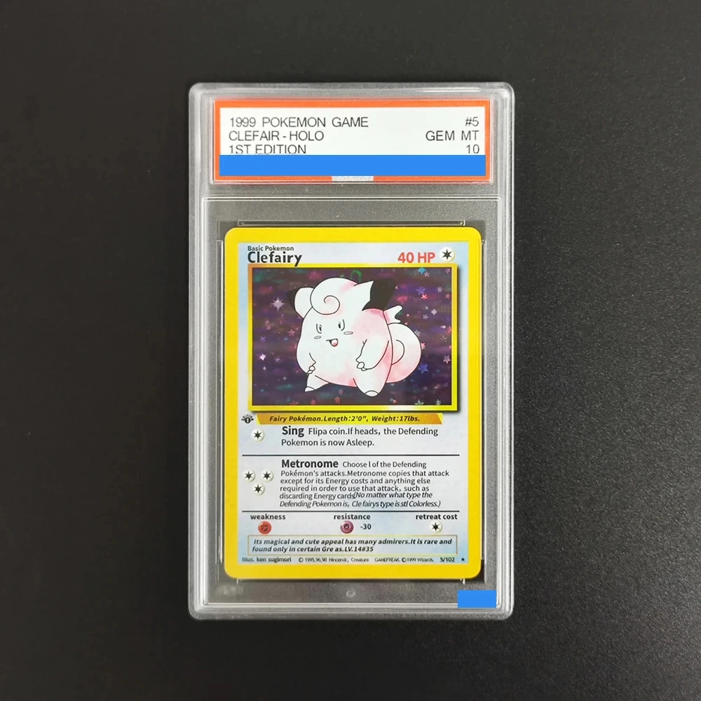 Proxy DIY 1999 Pokemon Game Clefairy Holo #5 1st Edition GEM MT 10 Graded Vintage Collectible Pokemon Card
Proxy DIY 1999 Pokemon Game Clefairy Holo #5 1st Edition GEM MT 10 Graded Vintage Collectible Pokemon Card