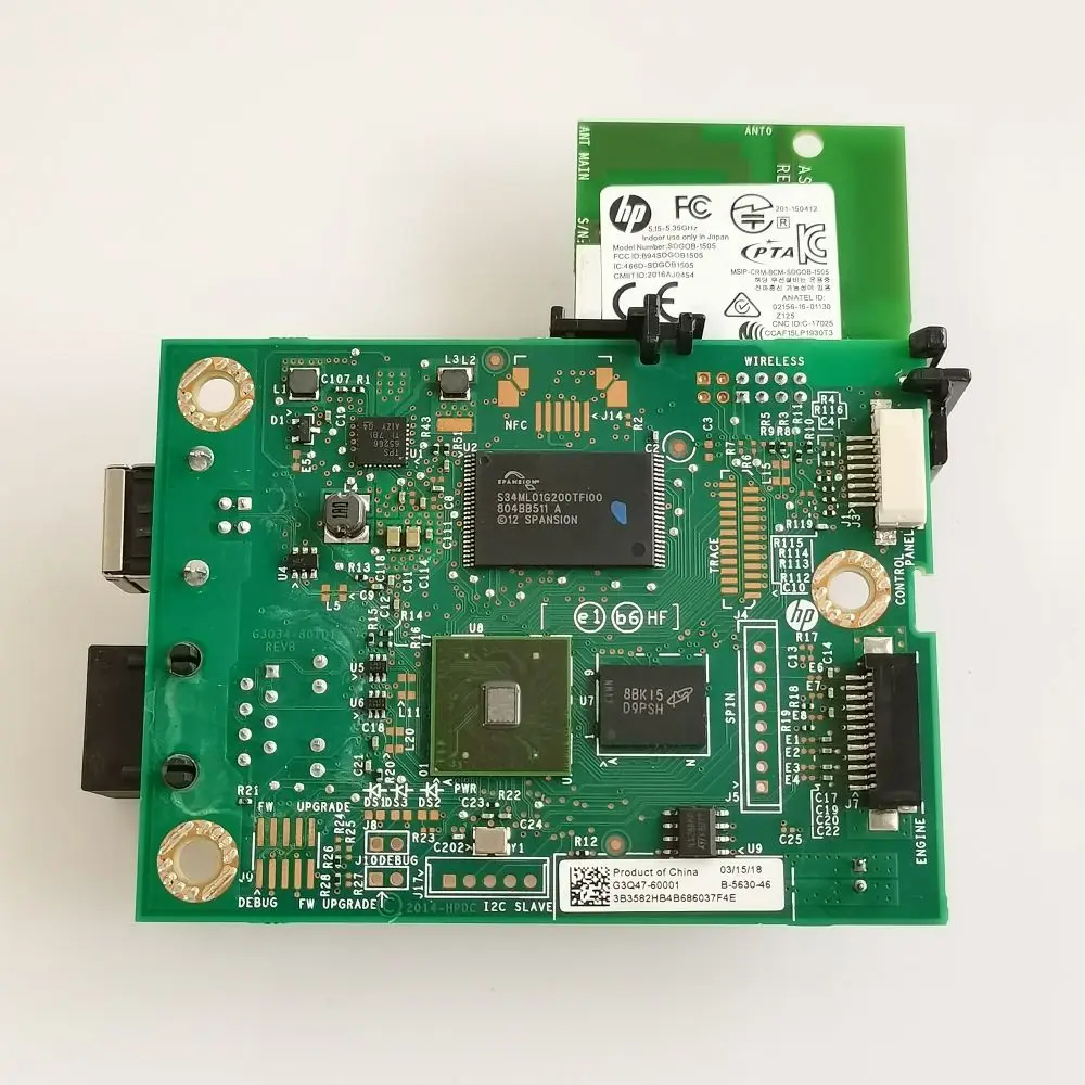 G3Q47-60001 Formatter PCA for HP LaserJet Pro M203dw M203dn M203n 203n 203dn 203dw MainBoard Mother Logic Board
G3Q47-60001 Formatter PCA for HP LaserJet Pro M203dw M203dn M203n 203n 203dn 203dw MainBoard Mother Logic Board
