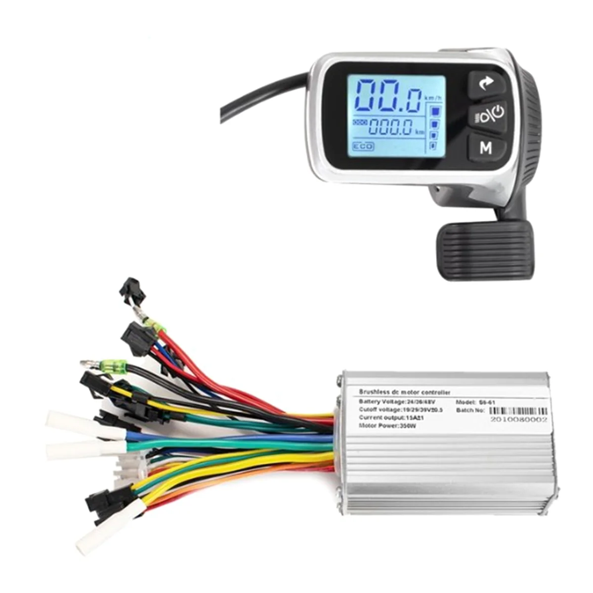 AA90 Electric Bike Controller Electric Scooter Controller 124DX 24V/36V/48V 350W Brushless Controller with LCD Display Panel
AA90 Electric Bike Controller Electric Scooter Controller 124DX 24V/36V/48V 350W Brushless Controller with LCD Display Panel