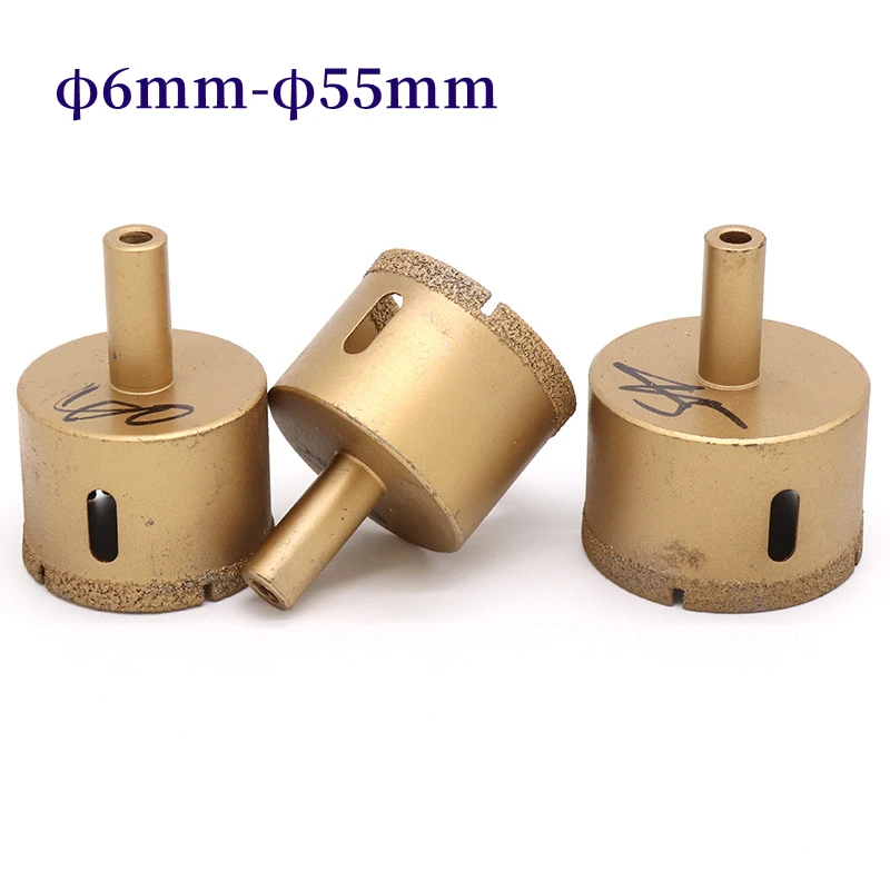 1pcs Diamond Brazing Hole Opener φ6mm-φ55mm Diamond Coated Brazing Tile Marble Drill Bit Electric Hole Opening Tool
1pcs Diamond Brazing Hole Opener φ6mm-φ55mm Diamond Coated Brazing Tile Marble Drill Bit Electric Hole Opening Tool