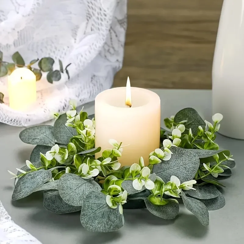 Simulated Flower Wreath Candle Ring Dining Table Party Kitchen Decoration Pendant
Simulated Flower Wreath Candle Ring Dining Table Party Kitchen Decoration Pendant
