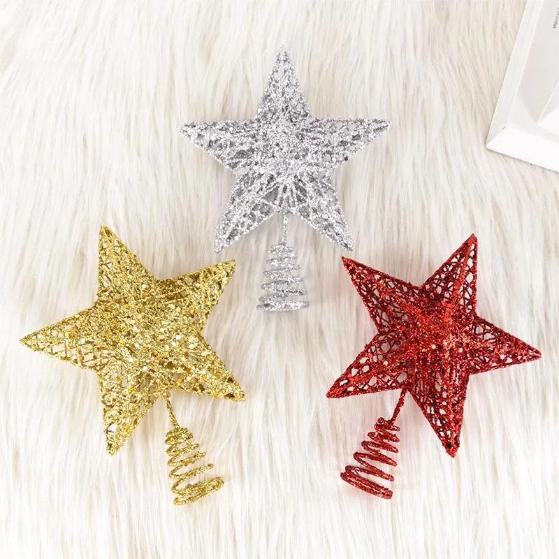 Christmas Tree Topper Star Gold Glitter Five-Pointed Star Pendant Xmas Tree Top Ornaments For Home Navidad 2025 New Year Decor
Christmas Tree Topper Star Gold Glitter Five-Pointed Star Pendant Xmas Tree Top Ornaments For Home Navidad 2025 New Year Decor