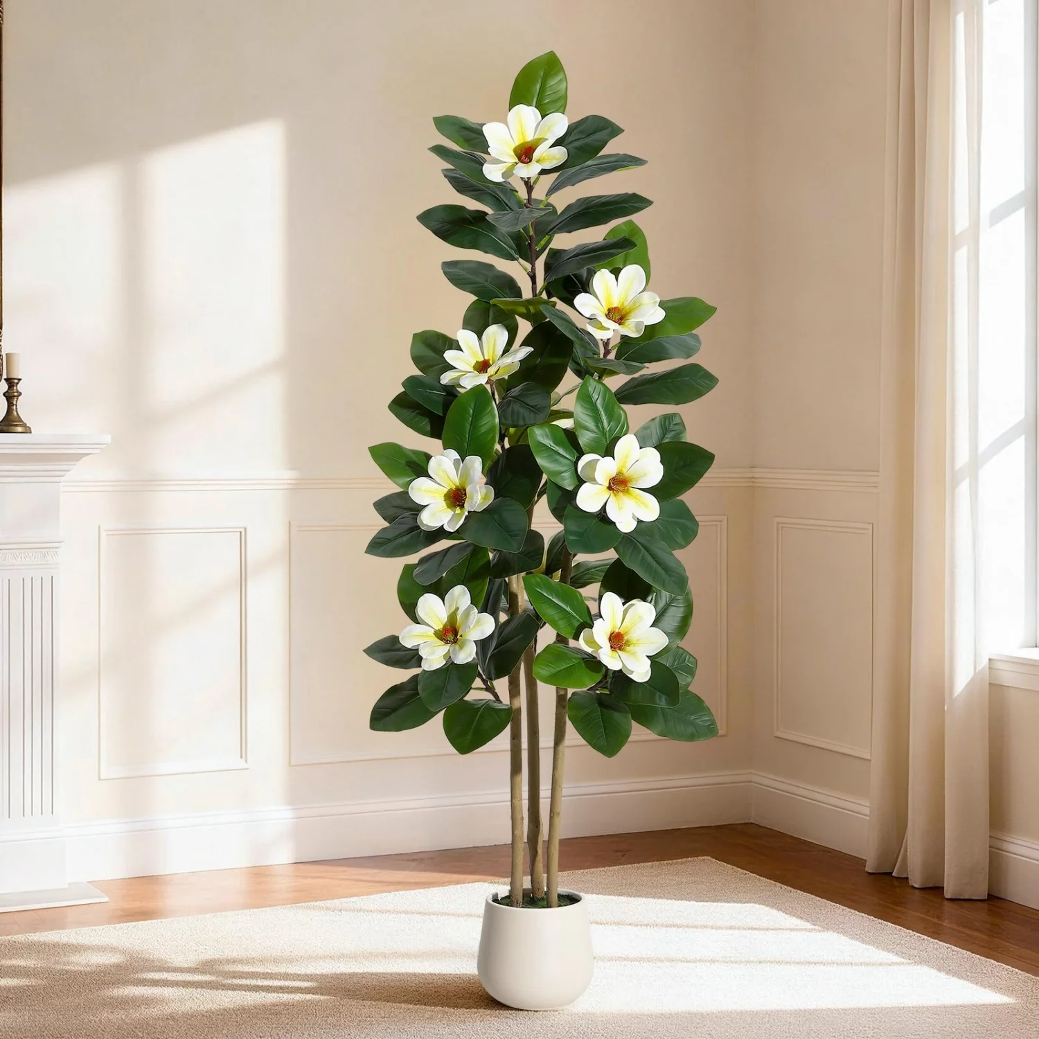 4ft/5ft/6ft Artificial Olive Tree,Fake Olive Tree with Lifelike Leaves & Fruits,Faux Floor Plant in Pot for Living Room Garden
4ft/5ft/6ft Artificial Olive Tree,Fake Olive Tree with Lifelike Leaves & Fruits,Faux Floor Plant in Pot for Living Room Garden