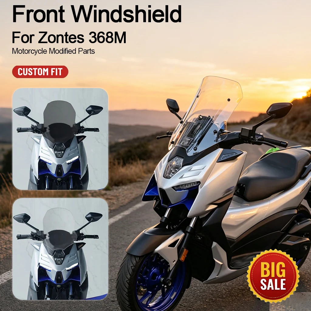 Windshield,Raised & Widened Front Windshield,Rain Deflector,Wind Glass,Motorcycle Modified Parts for Zontes 368M
Windshield,Raised & Widened Front Windshield,Rain Deflector,Wind Glass,Motorcycle Modified Parts for Zontes 368M