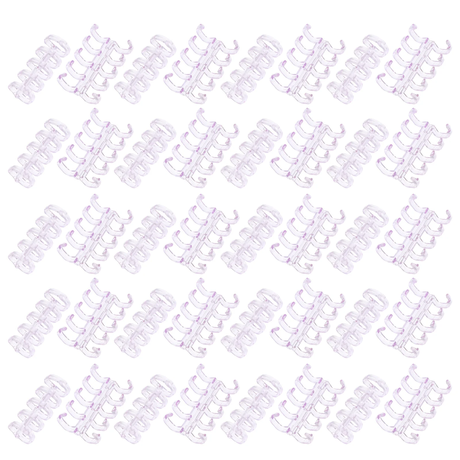 100Pcs 5-Hole Loose-Leaf Binder Rings Plastic Transparent Openable Binding Clips for Planners Index Cards Office Organization
100Pcs 5-Hole Loose-Leaf Binder Rings Plastic Transparent Openable Binding Clips for Planners Index Cards Office Organization