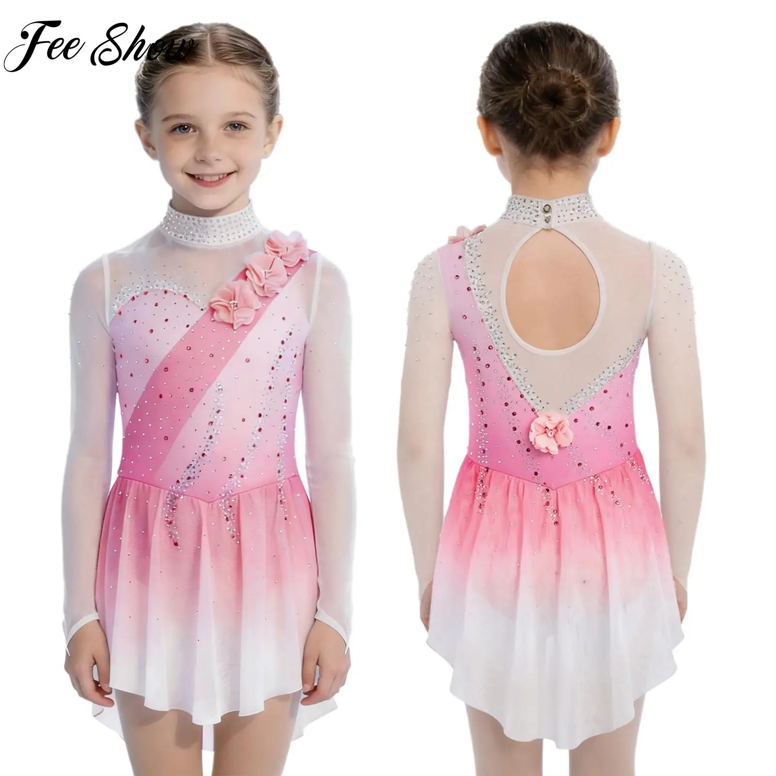 Kids Girls Ballet Lyrical Contemporary Dance Dress 3D Flowers Rhinestones Dress for Dance Party Performance Costume Dancewear
Kids Girls Ballet Lyrical Contemporary Dance Dress 3D Flowers Rhinestones Dress for Dance Party Performance Costume Dancewear