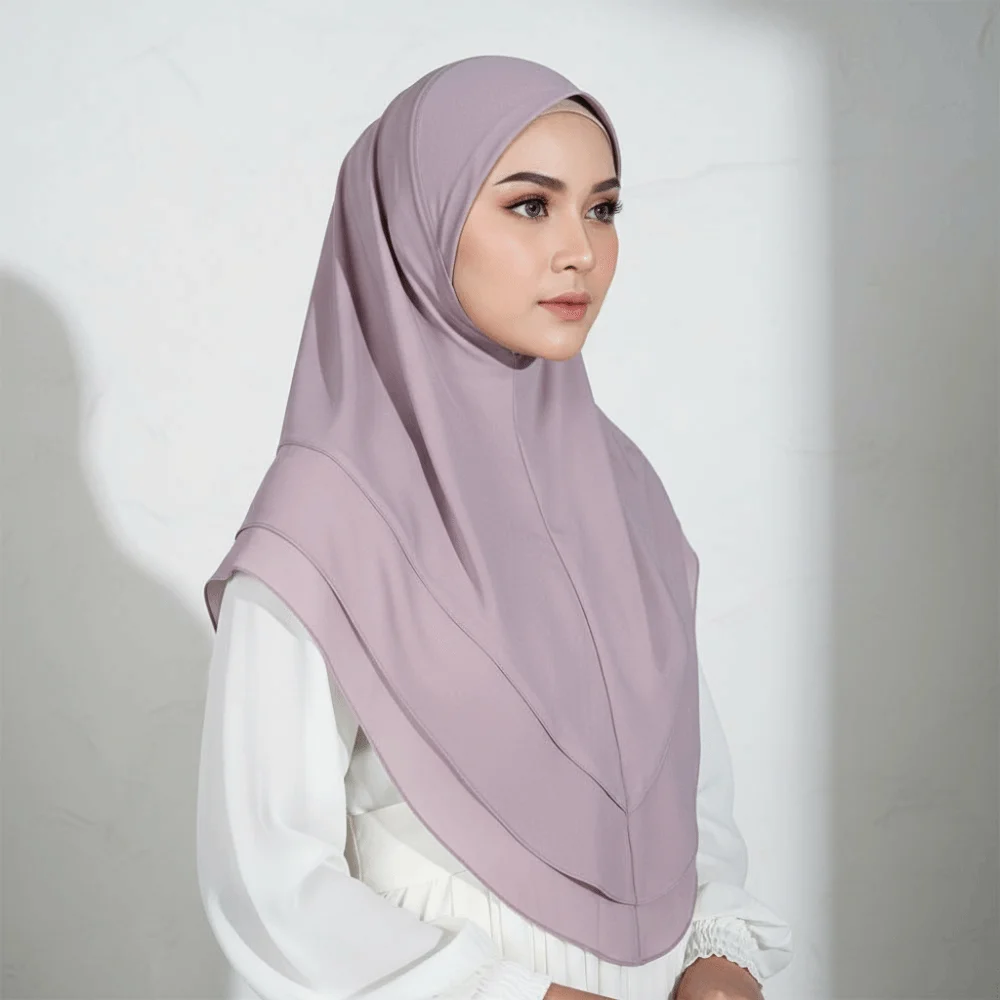 Non-Transparent Double Layer Chiffon Hijab Elegant Drape Solid Color Instant Chin Cover Scarf Feather-Light Feel Breathable Mesh
Non-Transparent Double Layer Chiffon Hijab Elegant Drape Solid Color Instant Chin Cover Scarf Feather-Light Feel Breathable Mesh