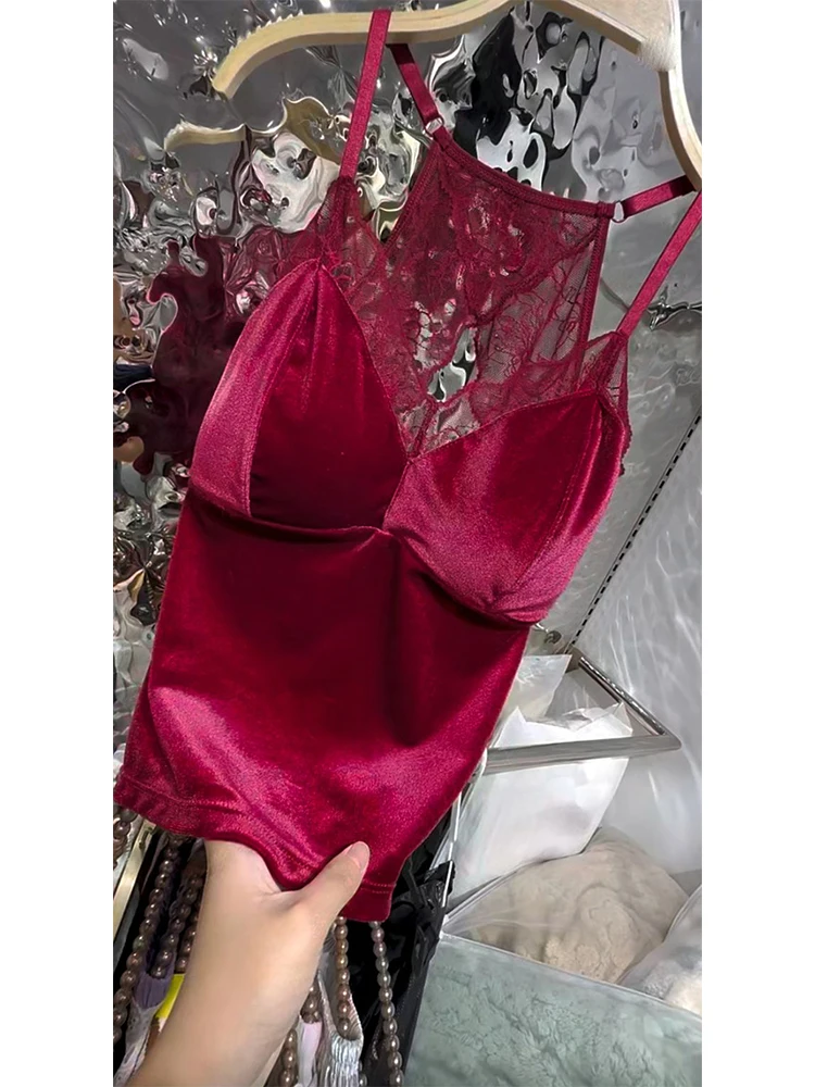 Women Red Y2k Lace Crop Top Vintage Camisole Off Shoulder Hollow Out Corset Tops Sleeveless Exotic Sexy Tank Top 2000s Clothes
Women Red Y2k Lace Crop Top Vintage Camisole Off Shoulder Hollow Out Corset Tops Sleeveless Exotic Sexy Tank Top 2000s Clothes