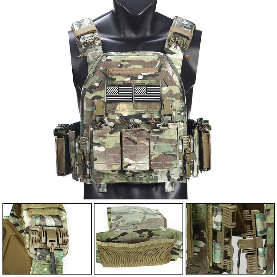 Adjustable outdoor vest, wear-resistant camouflage multi-functional vest, back large capacity storage bag
Adjustable outdoor vest, wear-resistant camouflage multi-functional vest, back large capacity storage bag
