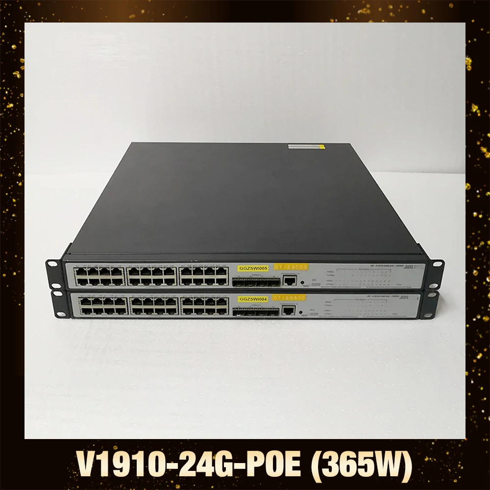 1PCS For H-P V1910-24G-POE (365W) JE007A 24 Port Full Gigabit POE Power Supply Switch
1PCS For H-P V1910-24G-POE (365W) JE007A 24 Port Full Gigabit POE Power Supply Switch