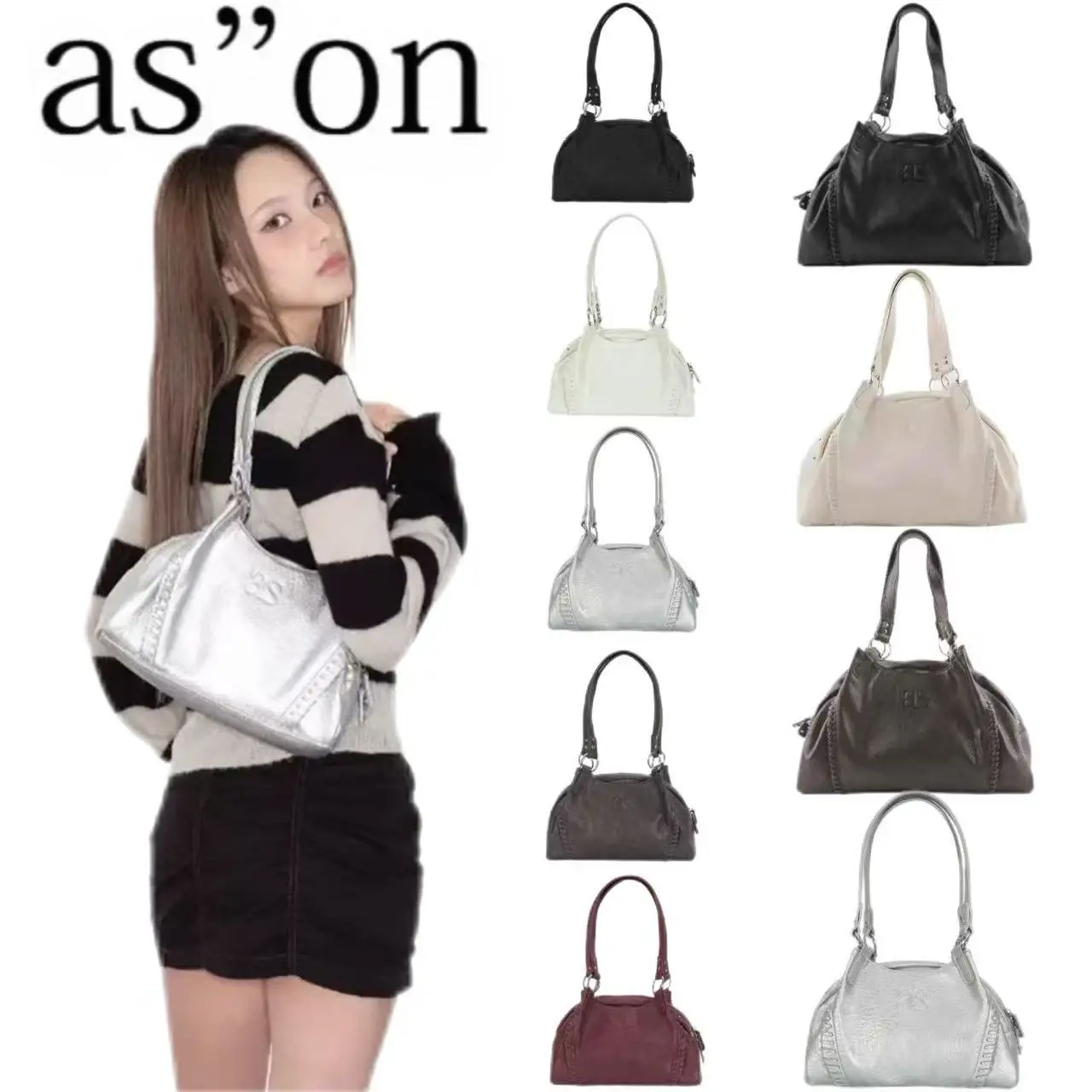 Large Capaci Leather Surface Single oulder Underarm Bag for Women Li Cha Ren 24FW Motorcycle Bag Handbag Youth Faion
Large Capaci Leather Surface Single oulder Underarm Bag for Women Li Cha Ren 24FW Motorcycle Bag Handbag Youth Faion