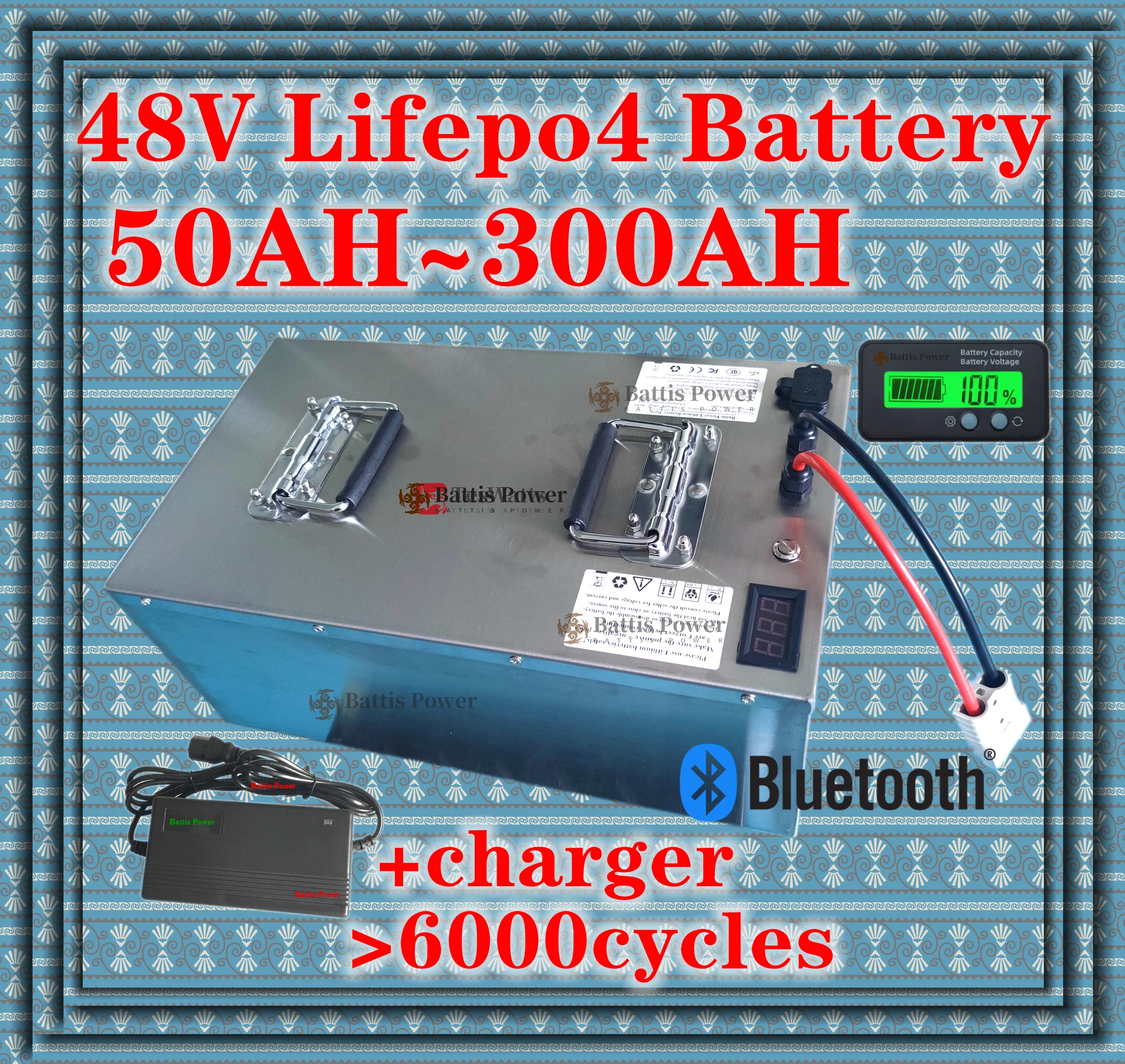 48V 200Ah Lifepo4 Battery 10KW 50Ah 80Ah 100Ah 150Ah 200Ah 250Ah 300Ah for 1000W 2000W 3000W 5000W Solar System Golf Cart
48V 200Ah Lifepo4 Battery 10KW 50Ah 80Ah 100Ah 150Ah 200Ah 250Ah 300Ah for 1000W 2000W 3000W 5000W Solar System Golf Cart