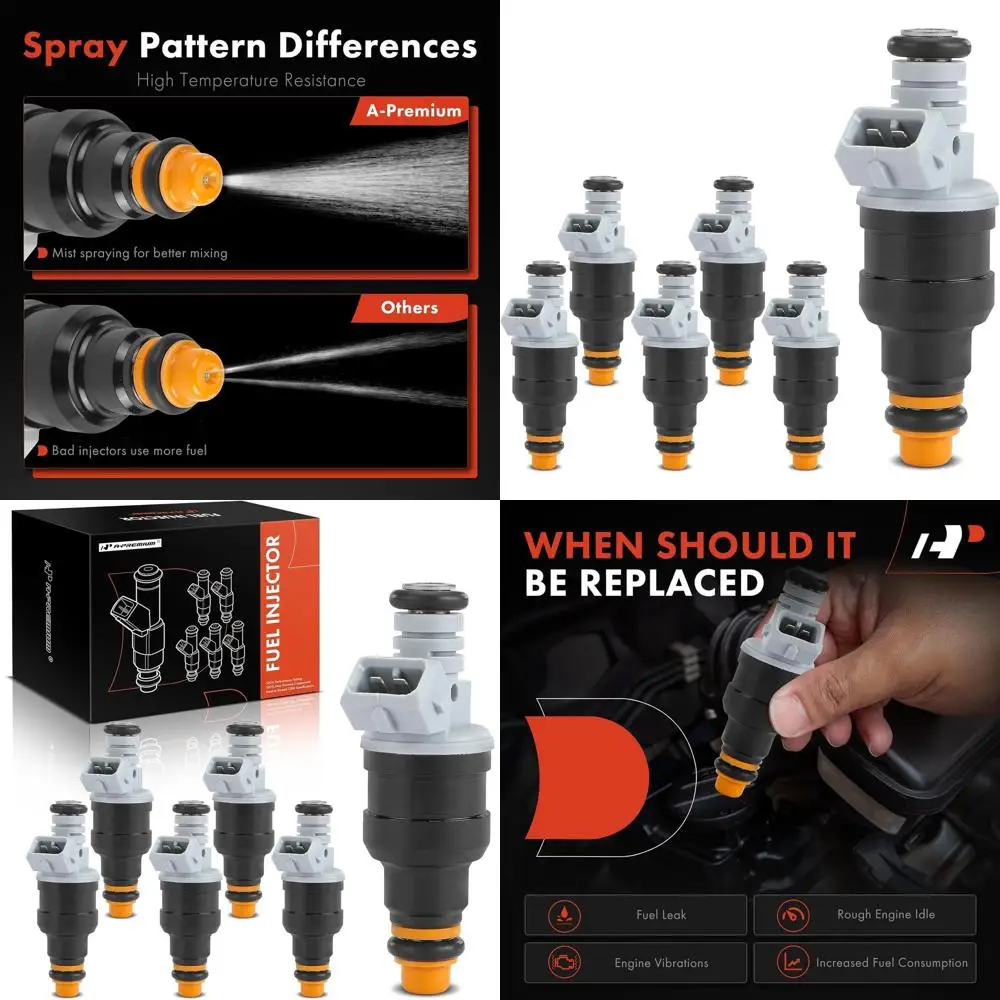 Набор из 6 топливных форсунок A-Premium, совместимых с Ford F-150, F-250, F-350, Mustang, Taurus, E-150/E-250/E-350 Econoline, Ranger
Набор из 6 топливных форсунок A-Premium, совместимых с Ford F-150, F-250, F-350, Mustang, Taurus, E-150/E-250/E-350 Econoline, Ranger