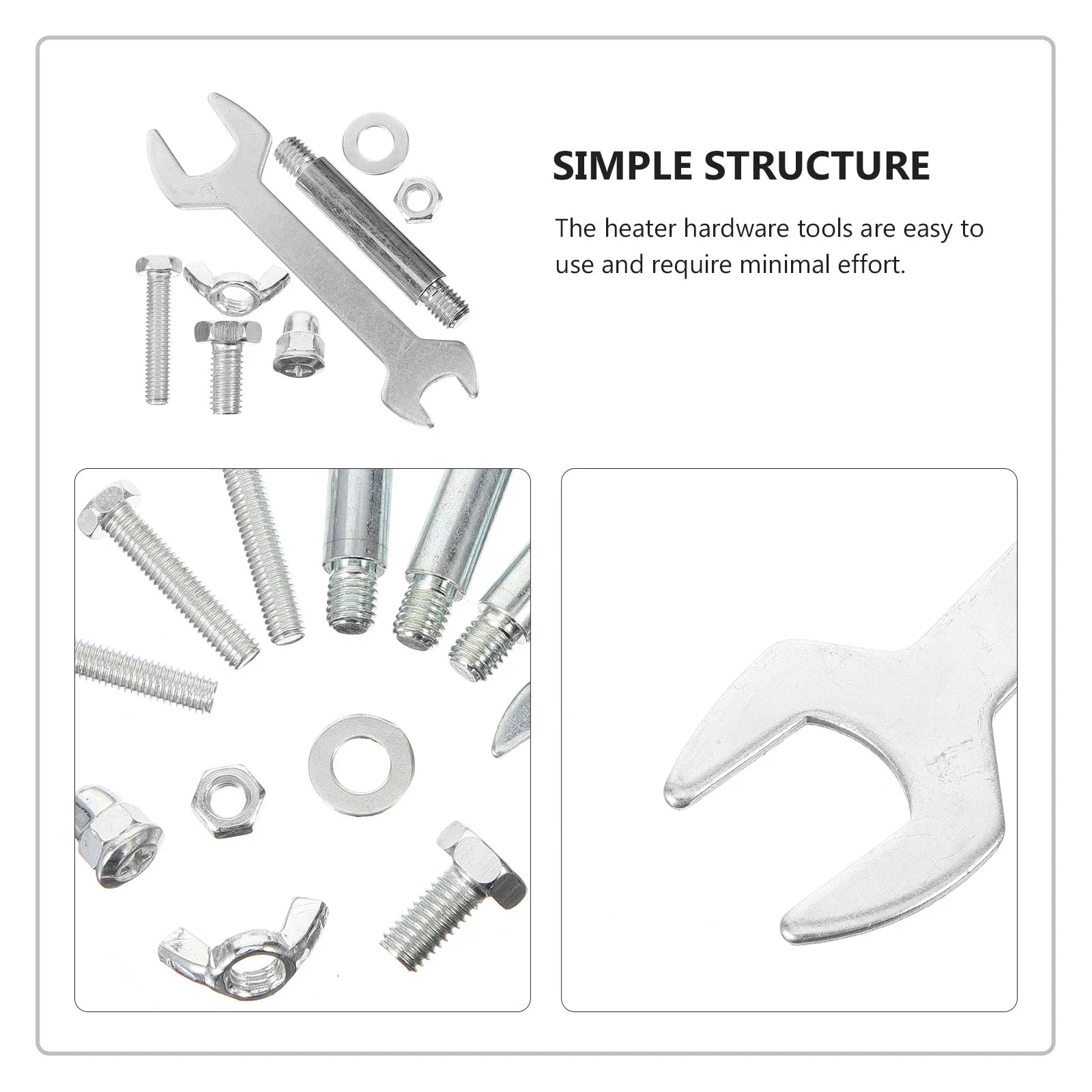 Patio Heater Tools Hardware Set for Outdoor Umbrella Shape Replacement Parts Stainless Steel Supplies Accessories
Patio Heater Tools Hardware Set for Outdoor Umbrella Shape Replacement Parts Stainless Steel Supplies Accessories