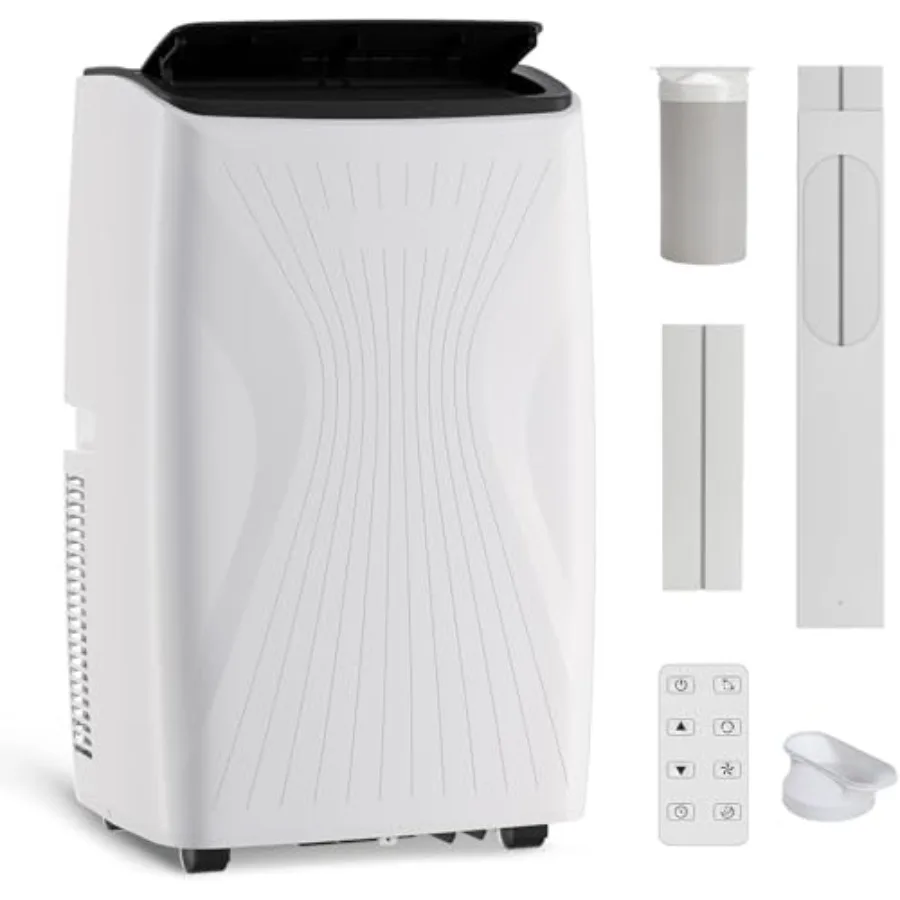 Portable Air Conditioner for home use, ABS plastic body, white color, 12000 BTU 5-in-1 cooling with remote control and LED disp
Portable Air Conditioner for home use, ABS plastic body, white color, 12000 BTU 5-in-1 cooling with remote control and LED disp