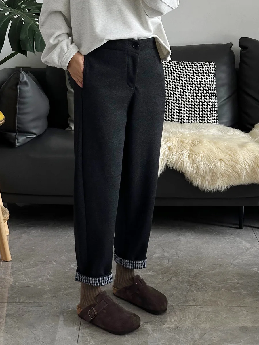 Women's Winter Wool Tapered Casual Trousers Slimming Stretch Skinny Bootcut Trousers Warm, Soft Flattering Fit
Women's Winter Wool Tapered Casual Trousers Slimming Stretch Skinny Bootcut Trousers Warm, Soft Flattering Fit