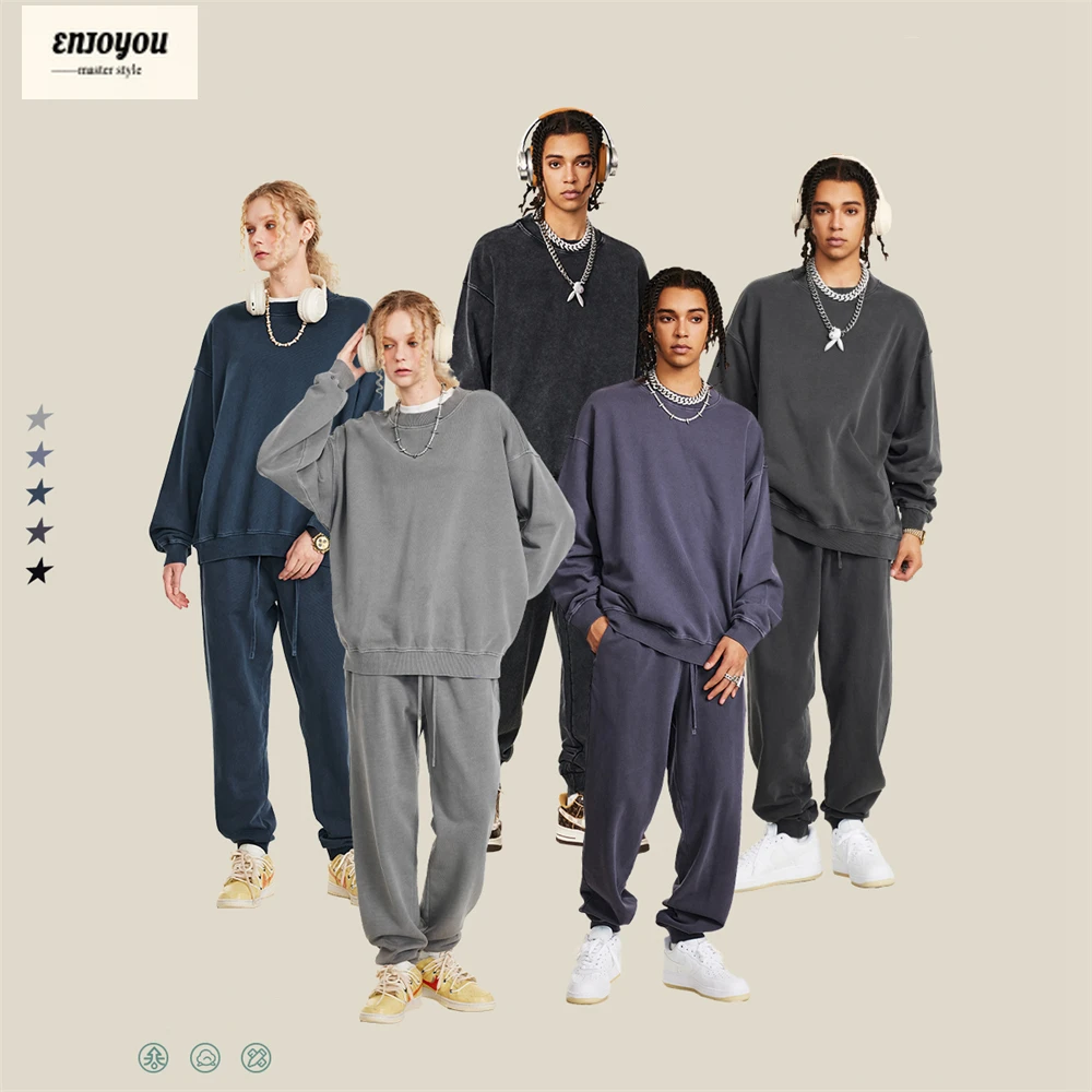 ENJOYOU Fashion Autumn Men's Solid Sweatshirt Unisex Basic Relax Fit 440gsm Knitted O-Neck Pullovers HY0895
ENJOYOU Fashion Autumn Men's Solid Sweatshirt Unisex Basic Relax Fit 440gsm Knitted O-Neck Pullovers HY0895