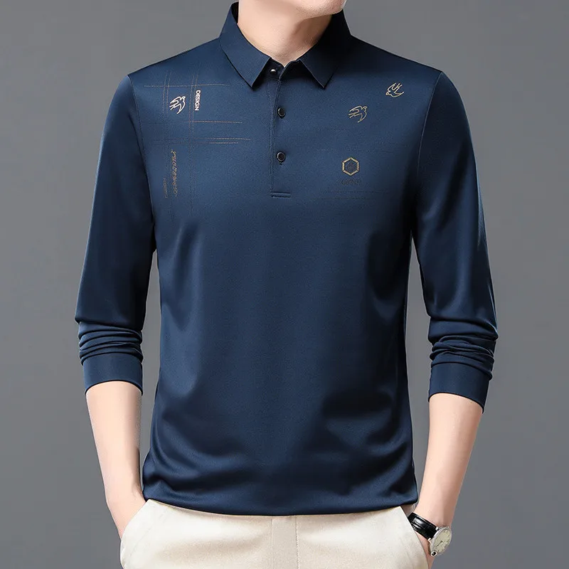 New Arrival Long-sleeve Polo Shirt for Men Solid Casual Autumn T-shirts Loose Letter Printed Male Korea Polo Shrit Top Quality
New Arrival Long-sleeve Polo Shirt for Men Solid Casual Autumn T-shirts Loose Letter Printed Male Korea Polo Shrit Top Quality