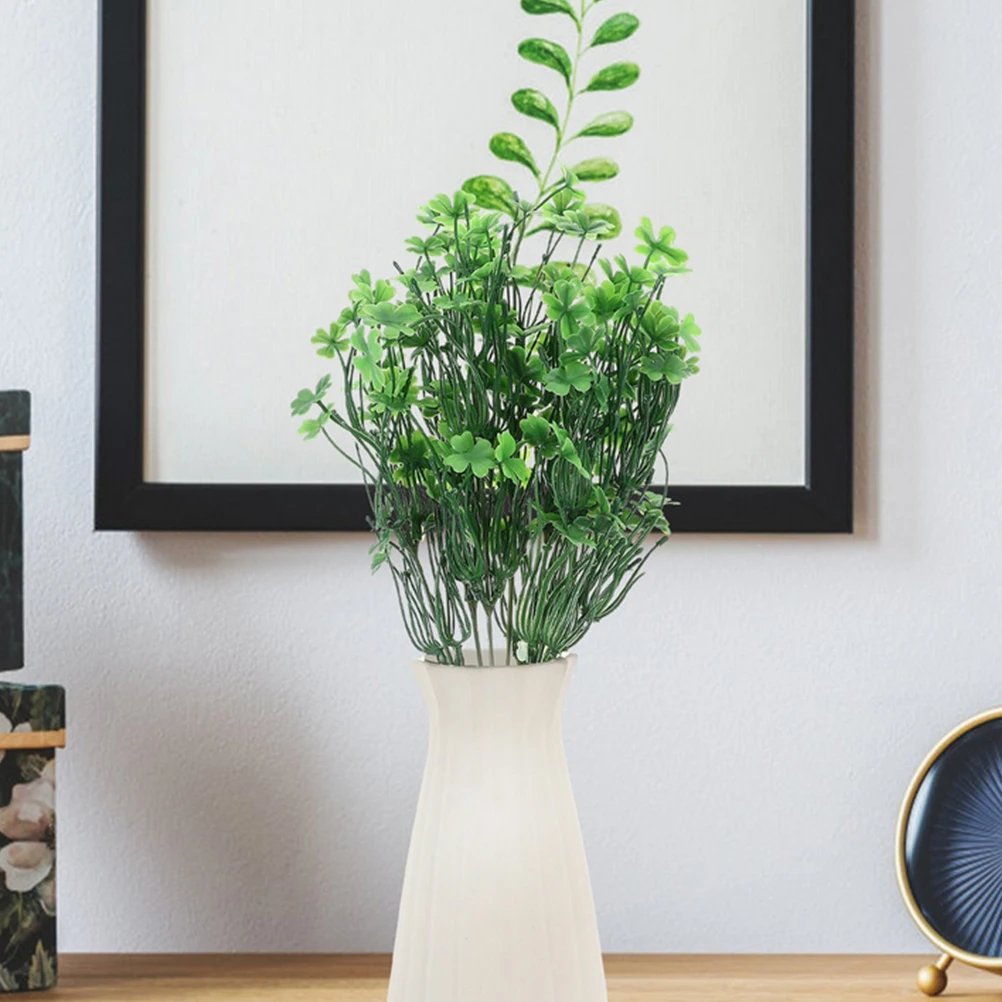 5 Pcs Artificial Clover Decorative Plants Plastic Grass Non Fading Indoor Outdoor Wedding Flower Arrangements Silk
5 Pcs Artificial Clover Decorative Plants Plastic Grass Non Fading Indoor Outdoor Wedding Flower Arrangements Silk